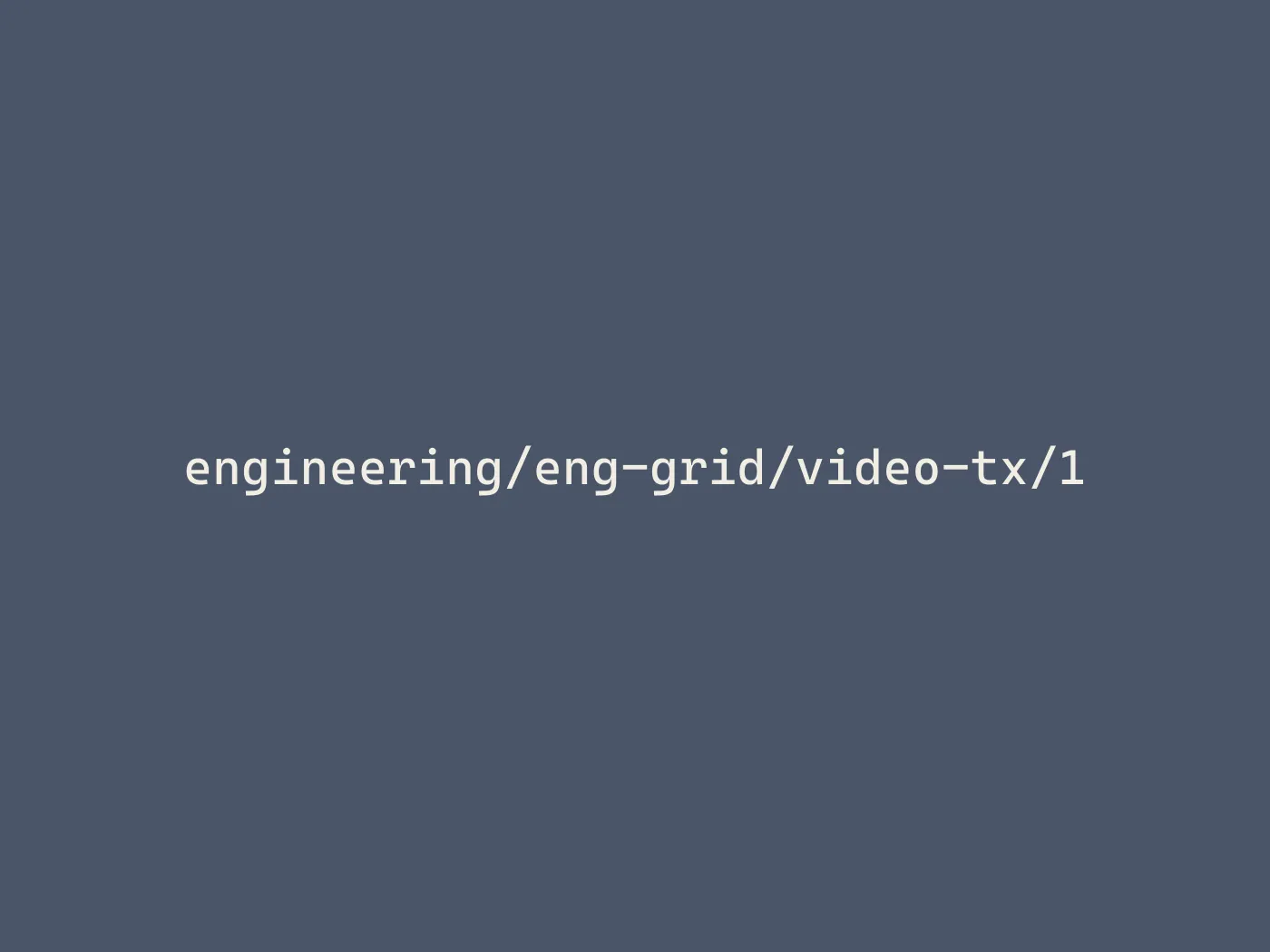 Video transmission range test