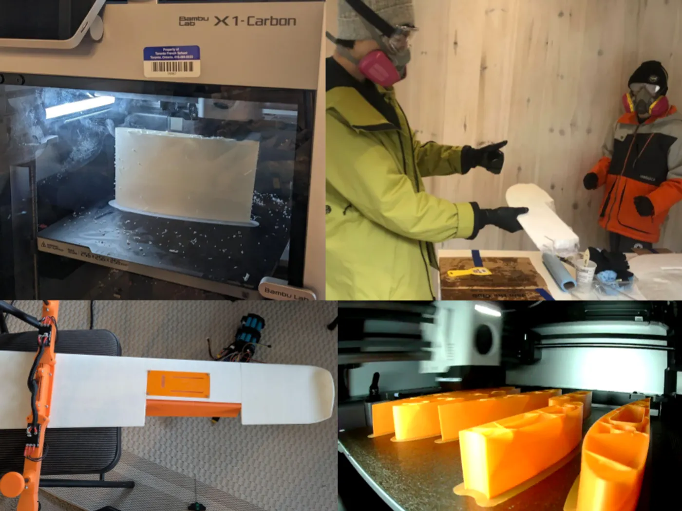 Manufacturing — 3D printing and composite work