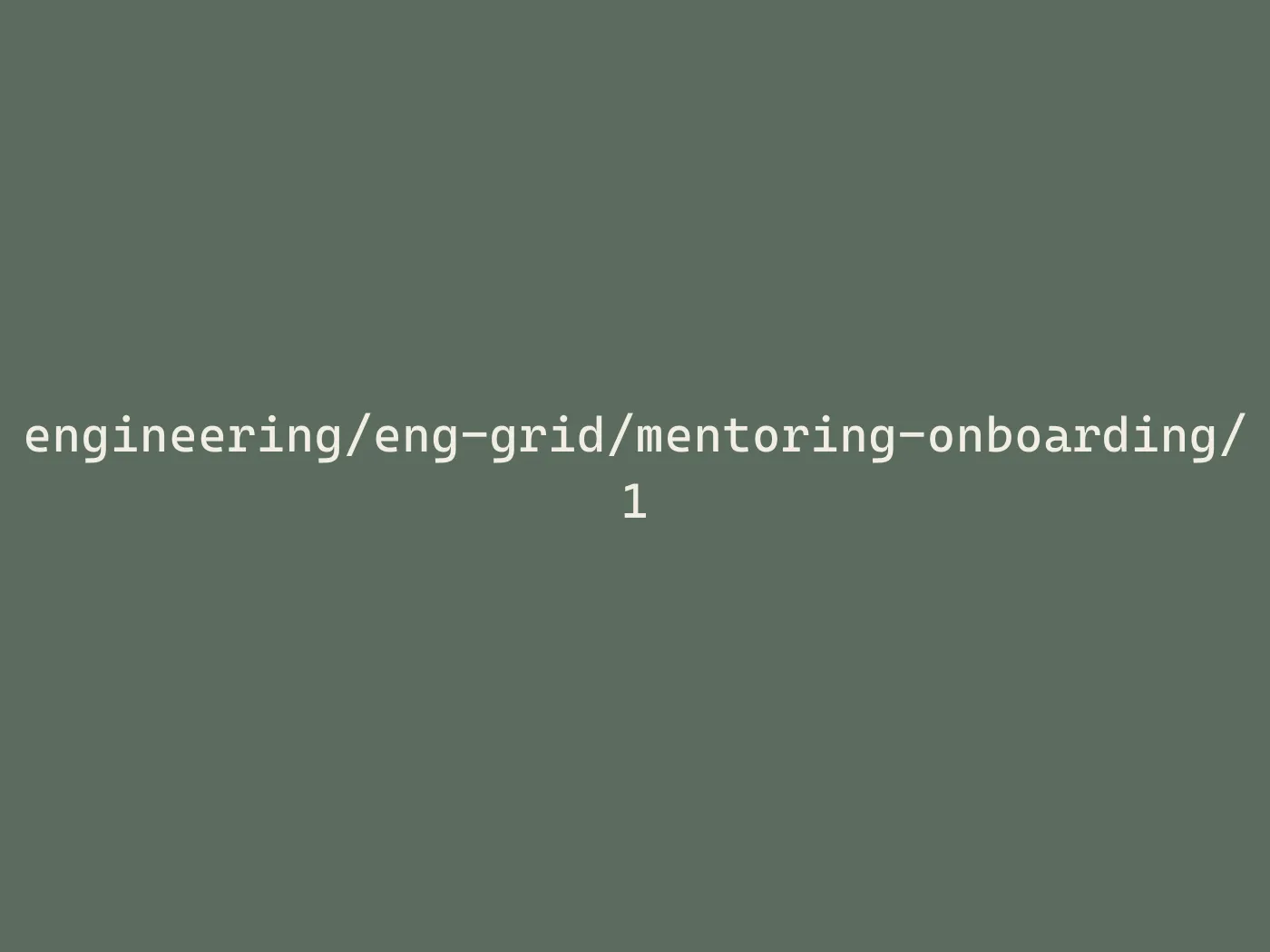 Mentoring session