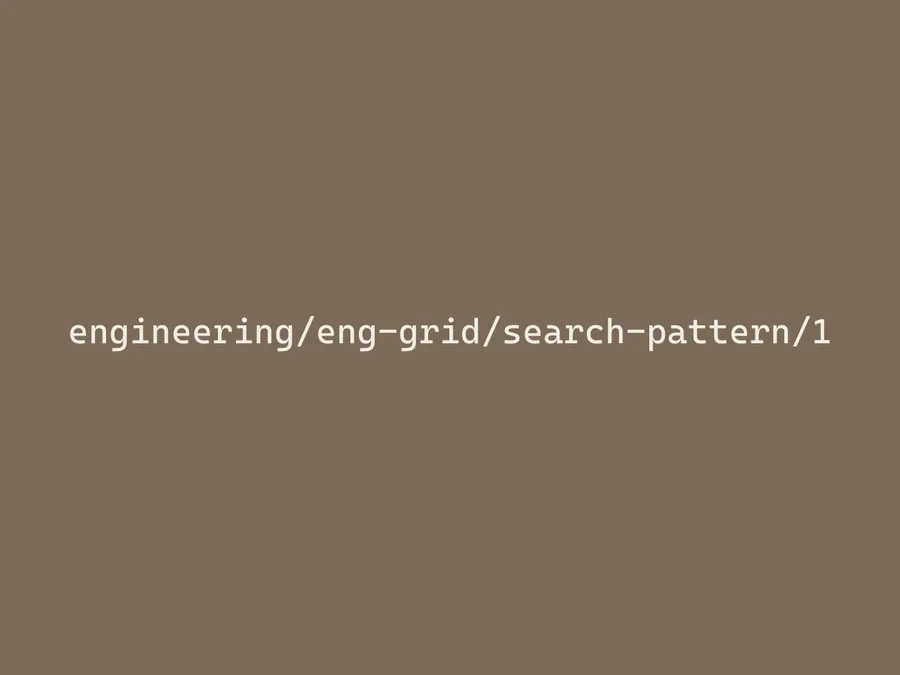 Search-pattern model
