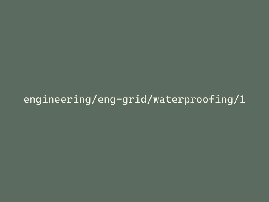 Waterproofing detail