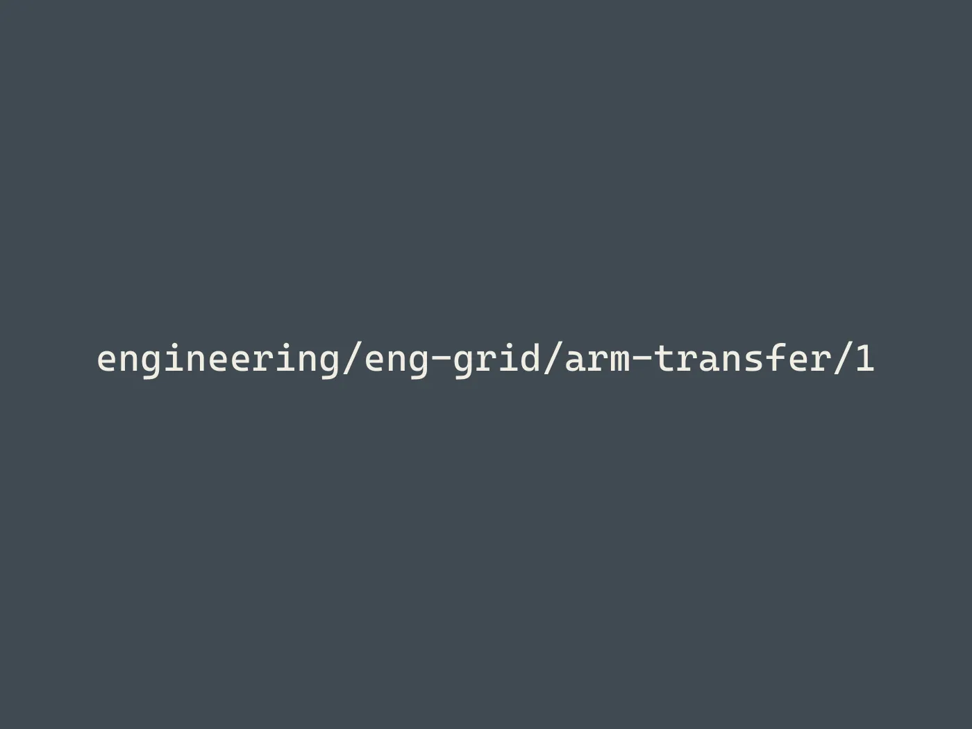 Arm & transfer mechanism