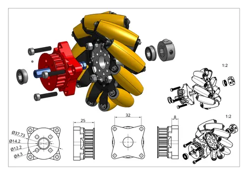 DRIVE HUB — CAD DRAWING